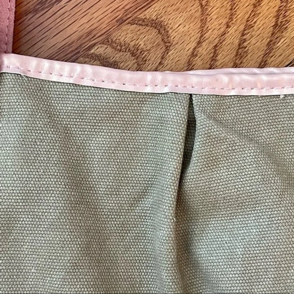Disneyland | Khaki Green and Pink Tinker Bell Tote Bag